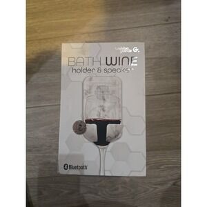 Bath and wine holder and speaker bathroom